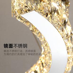 2吊025年意新厅款 家用客厅卧室餐大气灯 轻奢水晶灯22后现代简约式