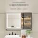 智能室镜架柜挂墙式 玻璃镜门层板灯卫生浴间子置物单独收纳一622