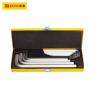 波工具S2钢4件套加长平头斯内1六扳手组套1角.5-17mm412BS426014