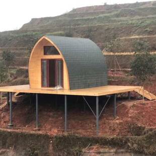 木屋别墅异形防腐制造安装施工防虫防震民宿度假景区户外休闲防水