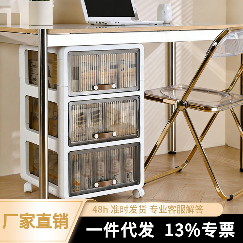 小推车家用置物架工厂多层可移桌下抽屉收纳柜储物滑轮落地收纳盒
