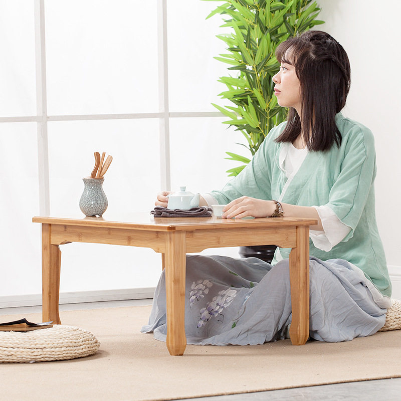 炕桌家用实木榻榻米小桌子老式东北农村吃饭竹日式矮桌飘窗小茶几