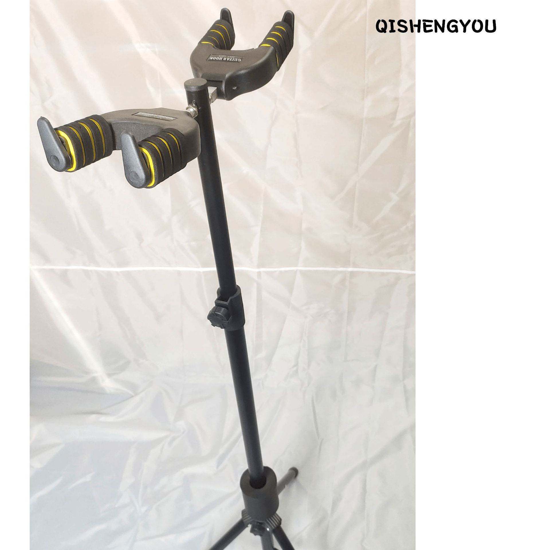 吉他自锁立式两把支架挂钩 2把双头电木民谣吉他琴架双立式展示架