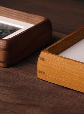 黑胡桃台10寸实木框摆感6寸a4CWR摆件8原木画框装裱质木洗凌之相