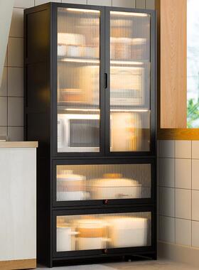 5Y1厨F77HM9TS置物架子落地多层边收纳架A微波房炉多功能碗碟橱柜