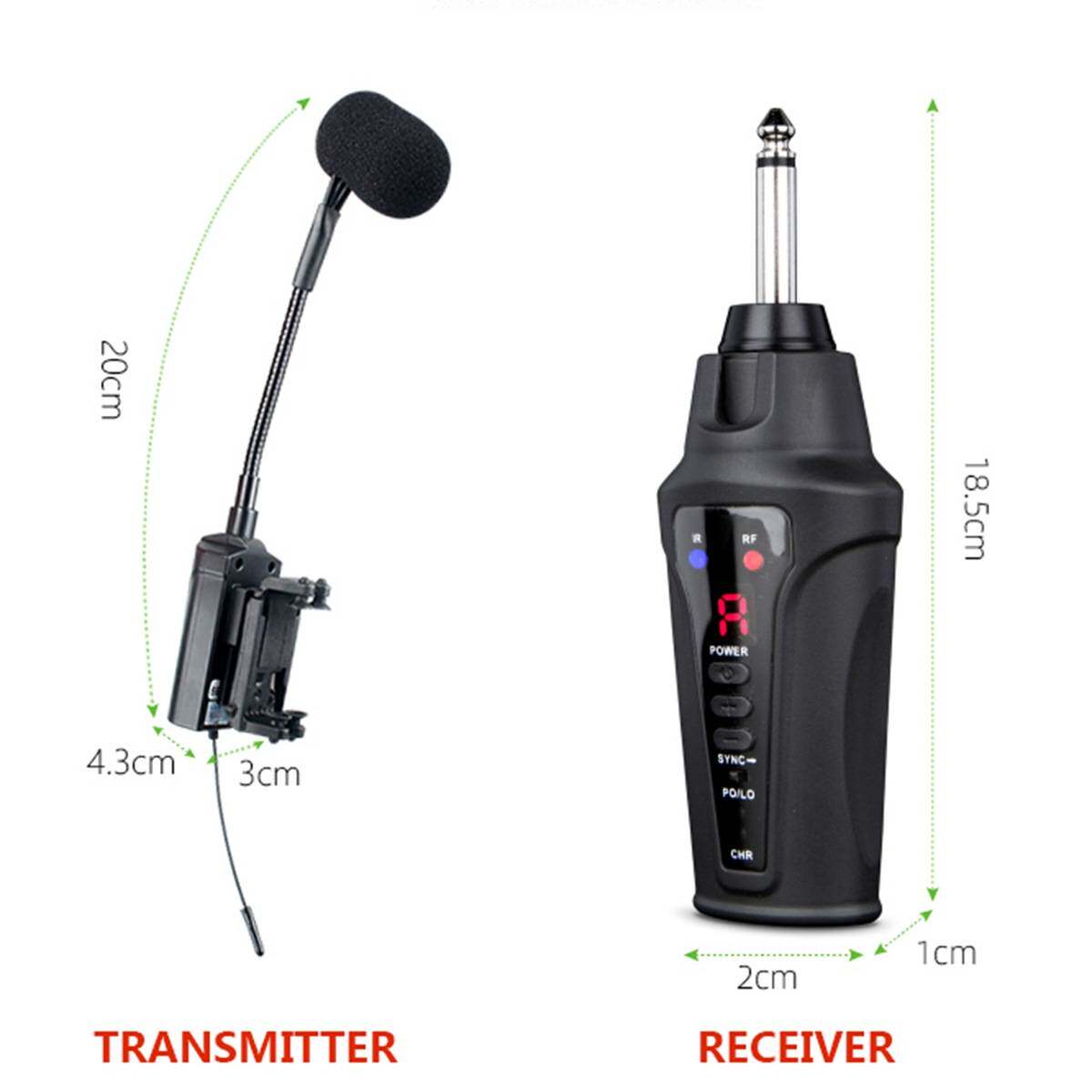 ACEMIC 小提琴/中提琴 无线麦克风接收器扩音器乐器无线接收系统