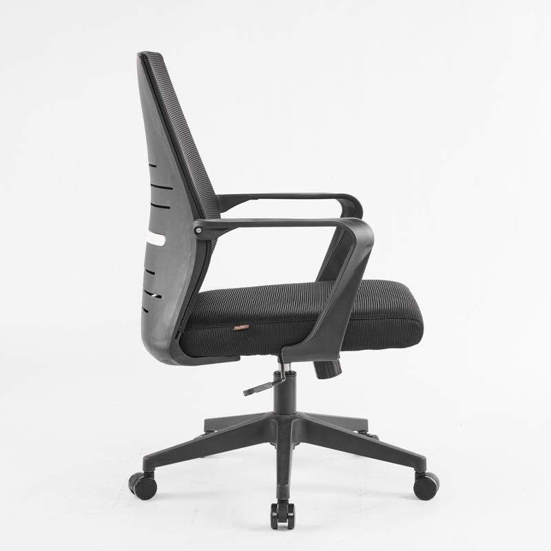 现办201全黑议公椅降转椅升家用学习椅商用网面透气扶手会电脑货