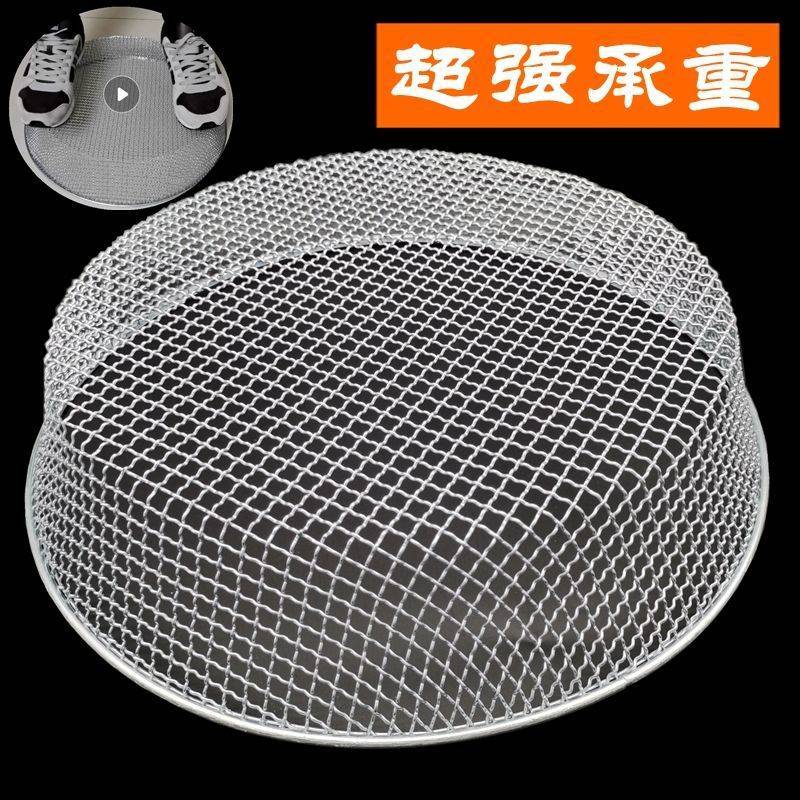 不锈钢筛子家用圆形304材质大号过滤网结实沙石子筛土板栗油菜籽