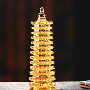 琉璃十三层文昌塔风水摆件客厅玄关办公桌面办公摆放中式学生送礼
