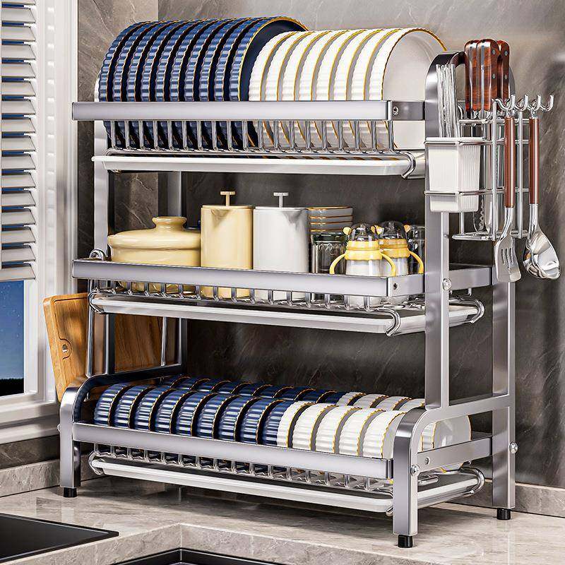 包邮优勤不碗锈钢碗碟收纳EMG架沥水放碗碟子子架厨盘置物架多功,厨房/烹饪用具,抹布架/厨房清洁收纳架,淘宝优惠券,粉丝福利购,淘宝优惠卷