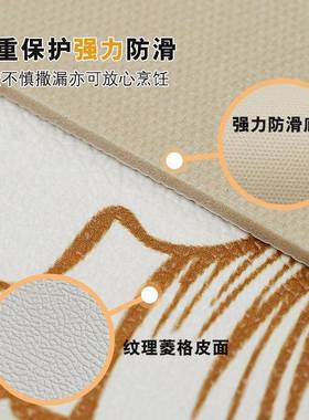 PV地垫厨房防水防油防脏滑C可擦免洗脚2023-6.1垫家用门地毯防口