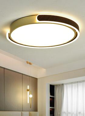 卧室创新简中LED吸式顶灯约现代超意薄圆形MWW卧室书房间灯中国风