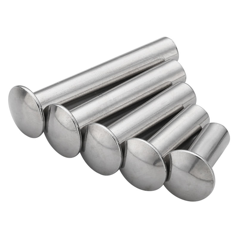 304不锈钢扁头半空心铆钉扁圆头中空心铆钉M1.5M1.M7M2M2.5M3.5-M