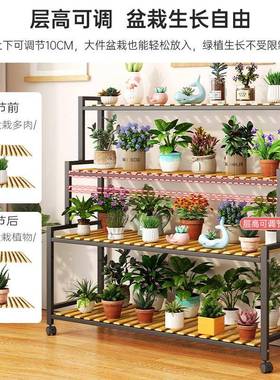 花落架子客厅地式阳台置盆物HJ005201室内多肉架花架多层斜梯形植