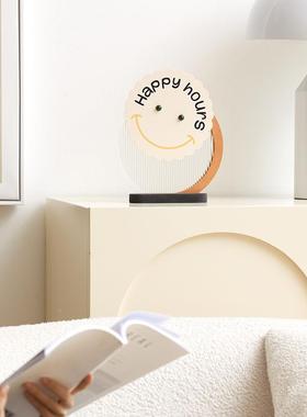 wozoom奶油风摆件家饰居饰摆品客玄关电视柜办公TYOS188桌厅面装