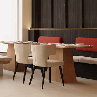 酒店西餐厅网红实木餐桌椅组合2025餐桌自助高端饭店商用餐厅新款