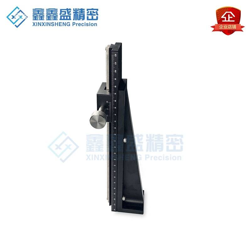 Z轴升降台视觉筛选机CCD相机滑动支架齿轮齿条手动微调燕尾槽滑台