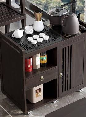 茶移茶动桌家用GFQ小台实木车茶几茶具套装茶全自动烧水壶一体茶