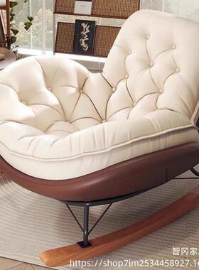 简约企鹅摇椅躺椅阳台沙发45d5f家休用椅客厅轻蜂窝懒人休闲闲摇