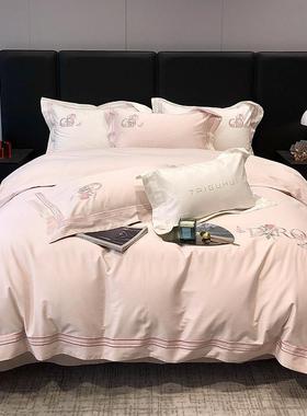 A类120支长绒棉TGH120支全棉花四件套法式奢高端全棉床上用品轻提