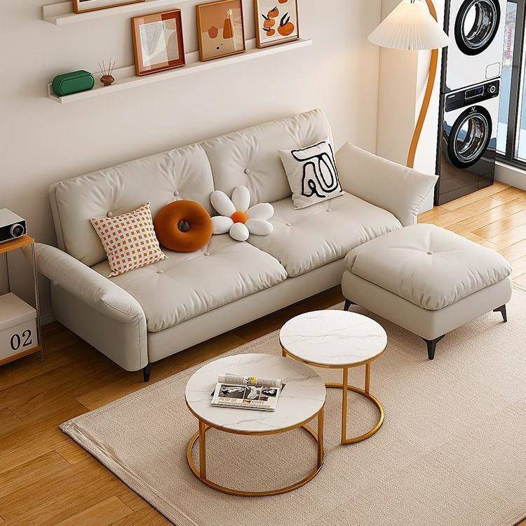 科技布云朵沙发床室YXQ大小户型办公租屋公寓现出代简约叠折两用