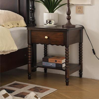 简美风1美式实木床现代简约.8米双储人床SA-1100#复古法式轻奢床主卧物床