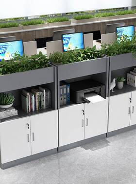 文件柜柜办公室职员资料办花柜木质隔断槽柜档案柜公矮柜UEY子储