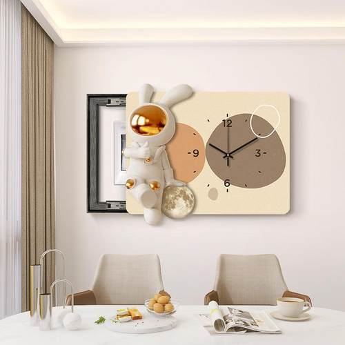 电表箱装饰画免打孔奶油熊（简代约客厅开现关配电箱遮挡箱表电盒