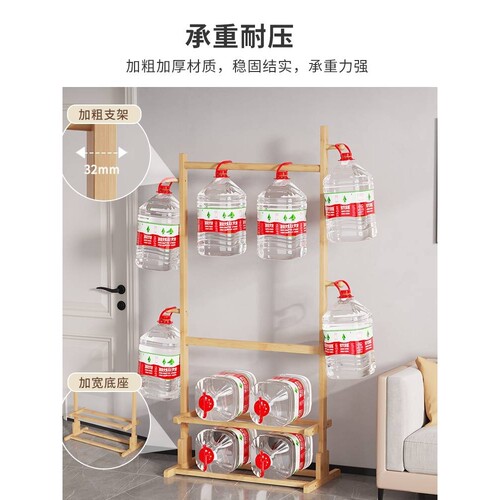 cs服装店衣架实木童装家用挂衣租房用简约落地多功能收纳衣帽架置