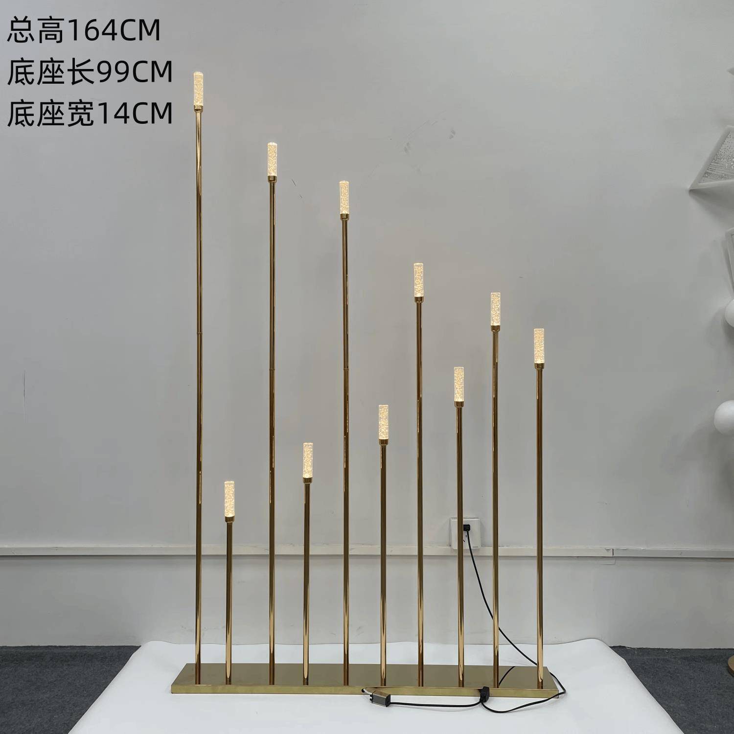 婚庆道具路引灯电镀铁艺婚庆尖珠萌芽圆球路引舞台布置装饰路引灯