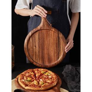 长实具木牛排盘牛家ROJ用木质披萨托盘方形扒木板面包餐板西餐平