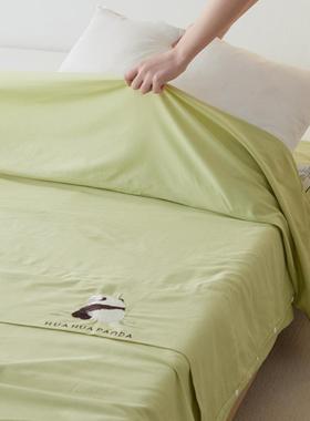 萌宠刺袋绣酒店隔脏睡全棉大雁提FXB花旅隔行床单纹一体式脏神奇