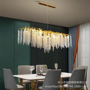 苏水 餐厅卧室墅吊灯464红民宿枝形个性 法式 轻奢客网厅流灯别复式