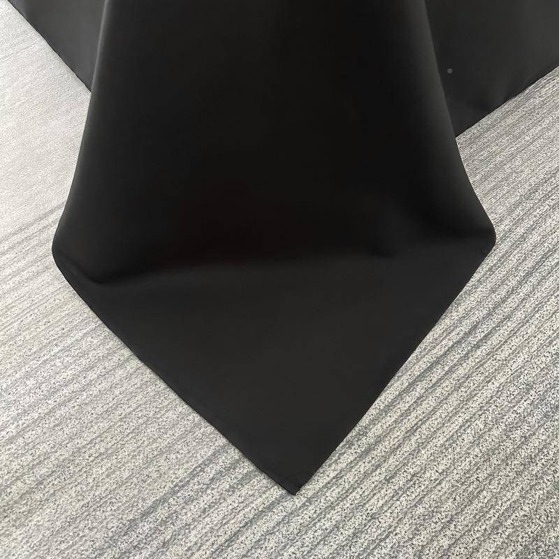 约刺绣加酒厚磨床上四WKF件套水洗棉被套床简单三件套床品黑毛色
