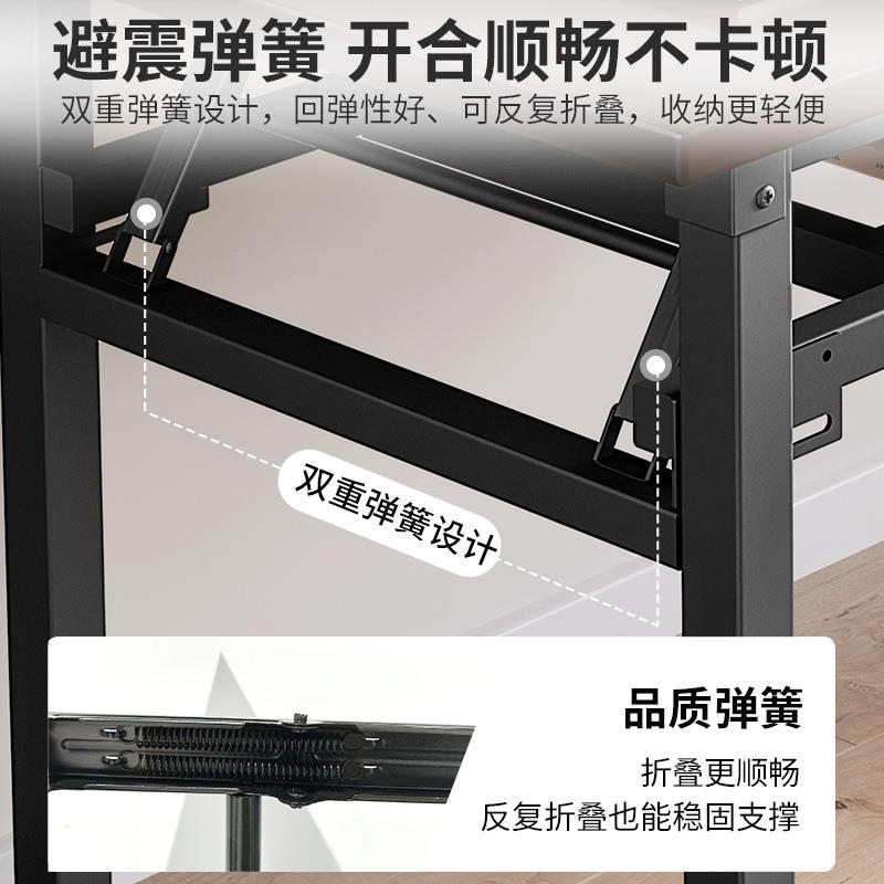 桌桌子餐长方形折叠桌简TTE易摆摊便携桌家用出脑租屋书桌电长条