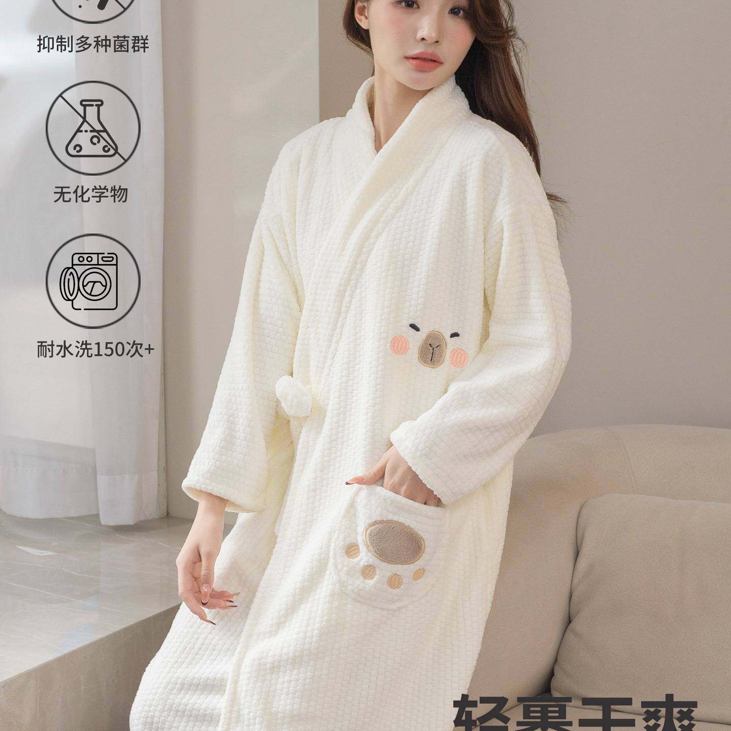 浴巾浴袍女款可穿式2025新款比纯棉吸水速干裹全身大人成人