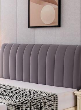 5加厚床头罩套靠背软包包简单大床全方防撞皮木头202新款NMW再名