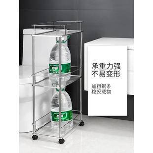 6F768JS9MM0厨房夹缝小推车置物架340不锈钢冰箱缝隙储物架层落地