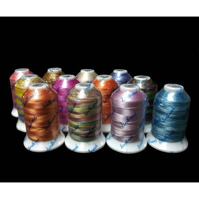 段染绣花线家用工业绣花机用绣花线法式绣花线embroidery thread