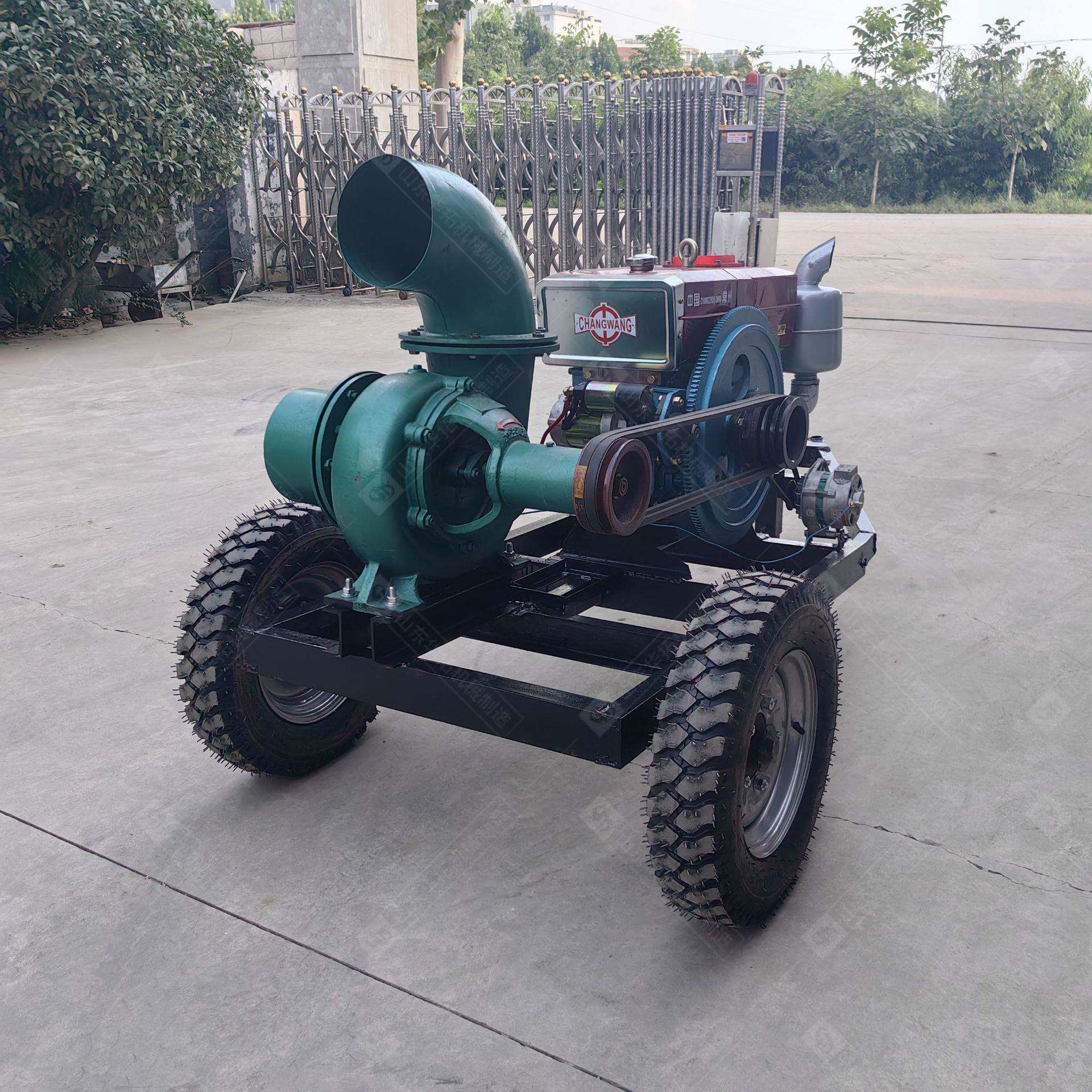 移动式柴油机自吸泵 农用灌溉自吸式水泵使用便捷 6寸柴油抽水泵