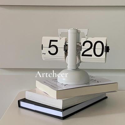 创意古欧式机械自动翻页时客厅电视柜酒ltao1011复柜件装饰品钟摆