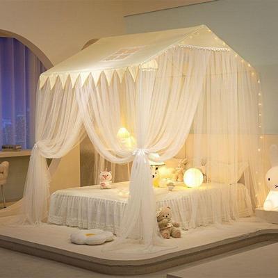 新公款帘蚊帐卧室家新款主风幔纱用免安装XUA落地床蚊帐