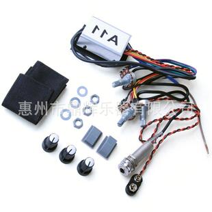 A11吉他拾音器三段古JAT典谣木民吉他压电拾音器电EQ均衡器箱吉他