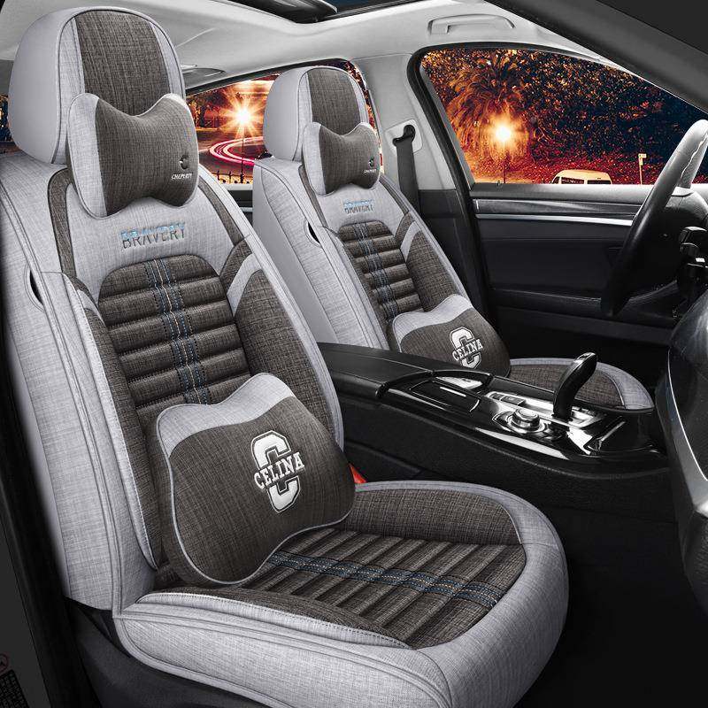 跨境汽车座家直套销四季通DJI用透厂用气F7全包围棉麻通汽车坐垫,标准件/零部件/工业耗材,车间地垫,淘宝优惠券,粉丝福利购,淘宝优惠卷