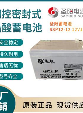 圣阳蓄电池SSP12-1212V12AH全国联保电源备用电子设备