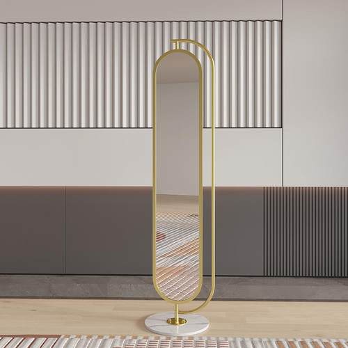 服带挂衣架CVZ衣镜穿衣镜落地全镜身家用装店展示镜轻奢客厅试卧