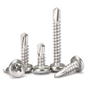 410不锈圆TWM头螺丝盘头十字自攻自钻燕尾丝门窗专用螺钻尾钉整钢