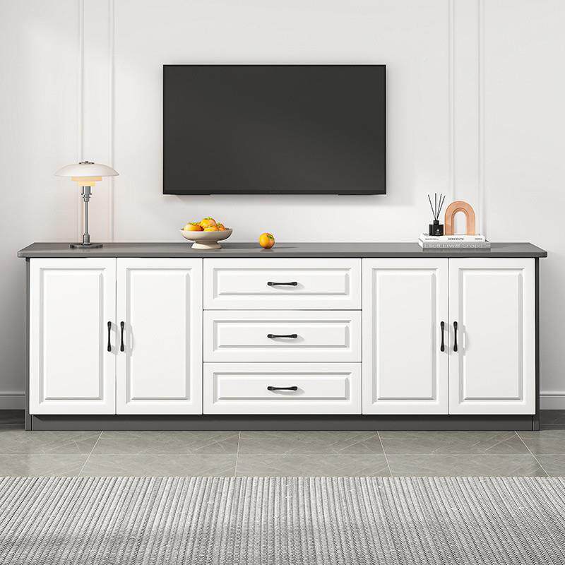 权鑫实木电视代柜厅储物柜简约现落地柜卧室LLS矮亿客柜电视机收