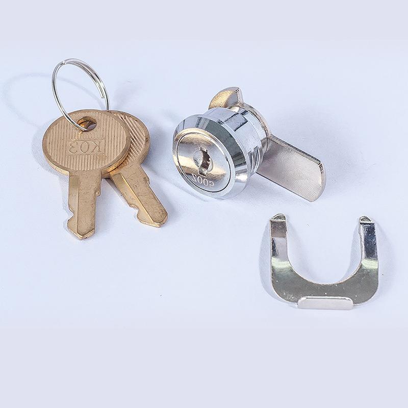 QX-10QX1镀铬锌合金具叶片锁文件柜工箱安0全防护锁芯家-用防盗门
