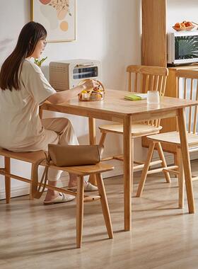 家逸餐桌实RF-HD284木餐桌组饭桌合餐桌椅组合椅家椅用长方形餐桌